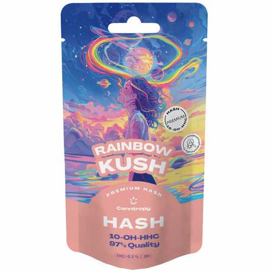 PREORDINA (SOLO CARTA / BONIFICO - NO CONTRASSEGNO)   - Cannastra 10-OH-HHC 97% - Rainbow Kush Hash 1g