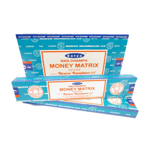 Incensi "Nag Champa" Satya - Bastoncini da 15g (diversi gusti) - Money Matrix