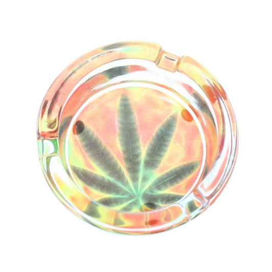 Posacenere in Vetro - Cannabis Leaves